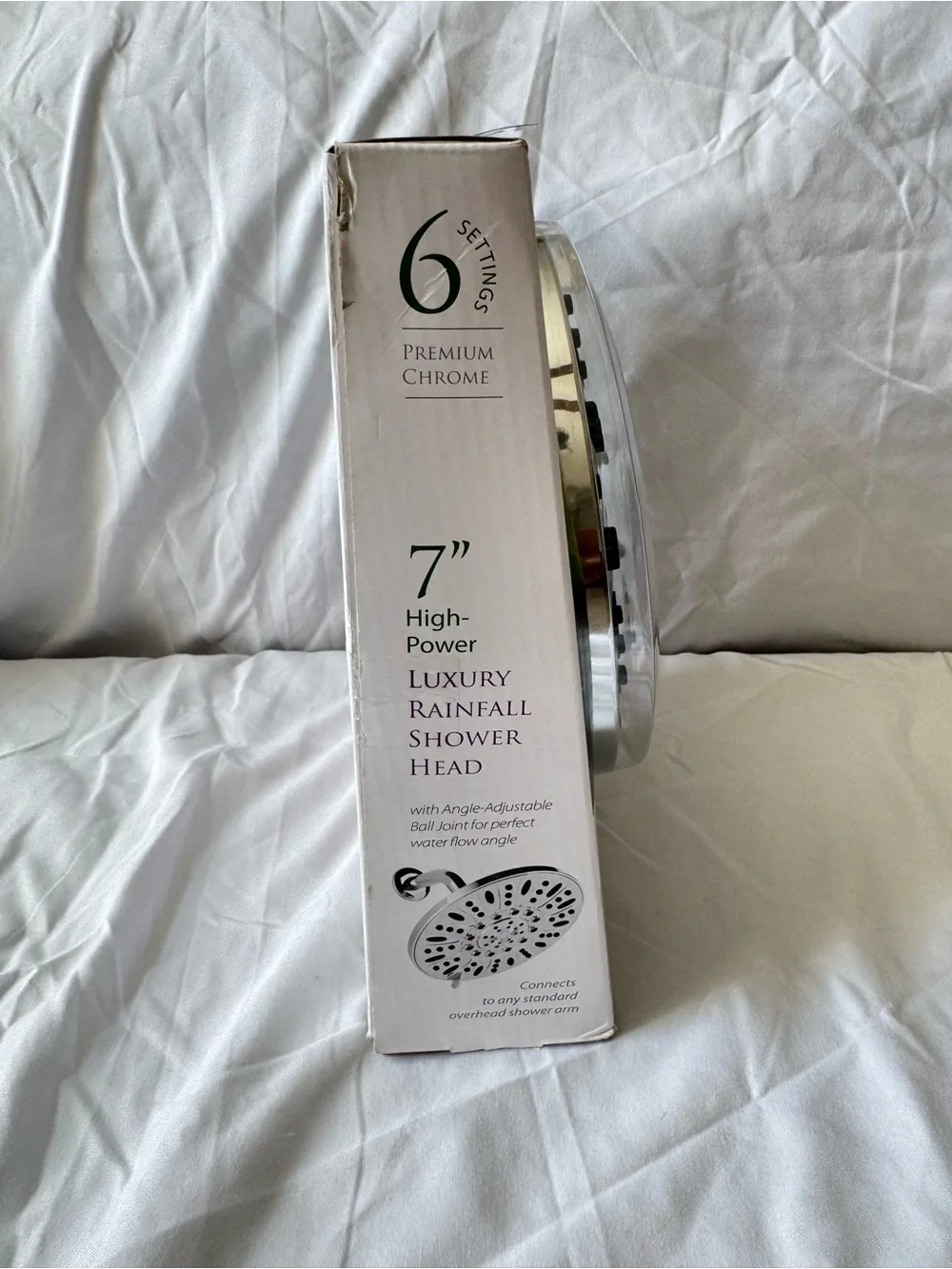 Premium Chrome 6-Setting Luxury Rainfall Shower Head - Chrome
